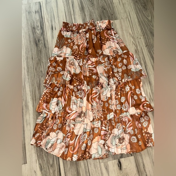 Bohemian Floral Maxi Skirt - Picture 3 of 4